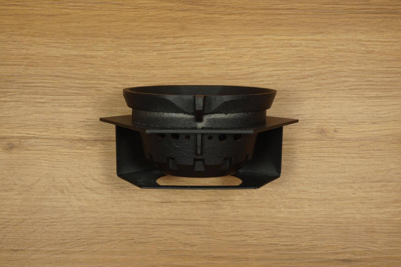 Brennertopf mit Halter