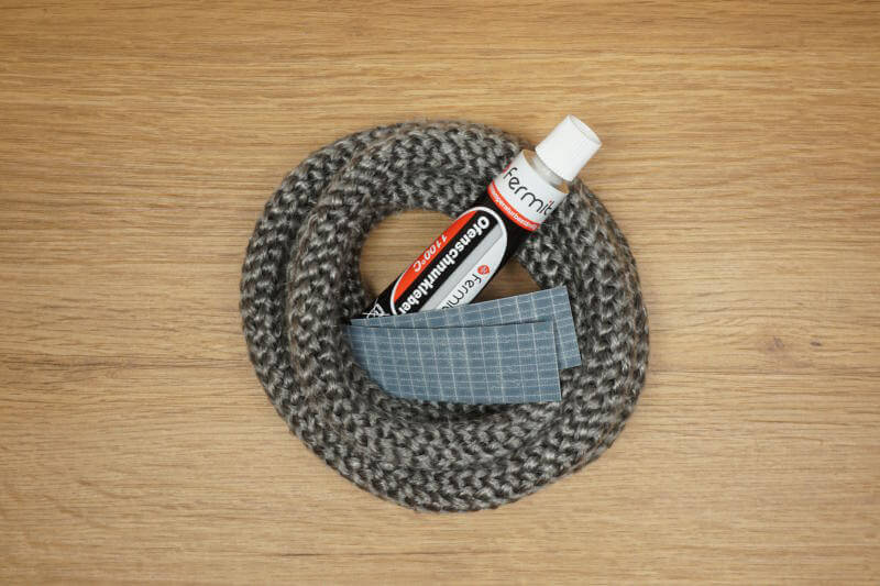 Dichtscshnur-Set 12mm Runddichtschnur mit 1x Kleber