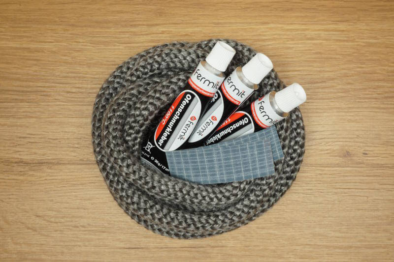 Dichtscshnur-Set 12mm Runddichtschnur mit 3x Kleber