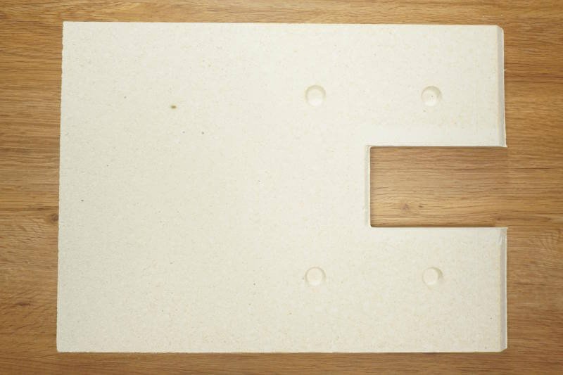 Schamottestein Rückwand Luftgeräte