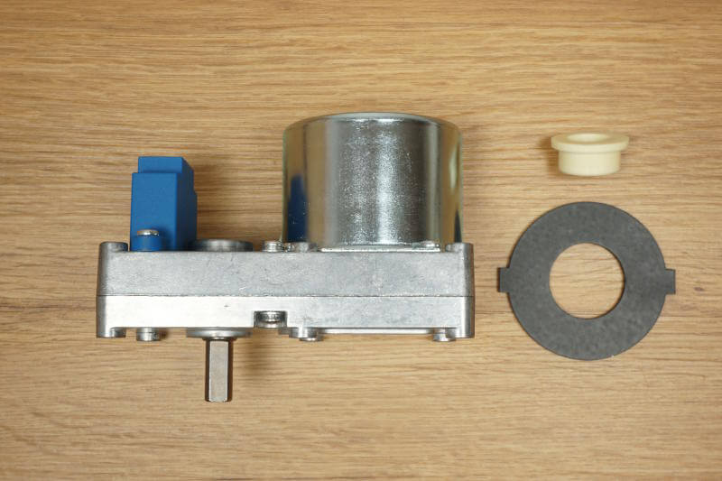 Schneckenmotor SMA mit Kunststofflager und Zentrierplatte